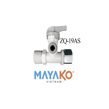 Khóa Cấp RO Dây 6 ZQ-19AS 2 Gioăng - Khóa cấp Mayako